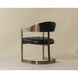 Beaumont Antique Brass / Cantina Black Dining Armchair